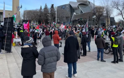 Pro-Palestine demonstration takes place in Edmonton last Sunday