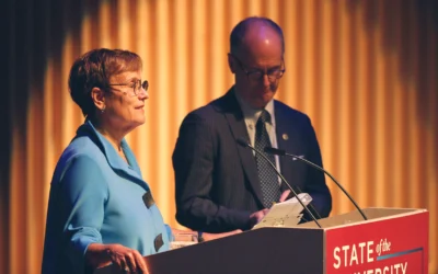 Protestors disrupt MacEwan’s annual address