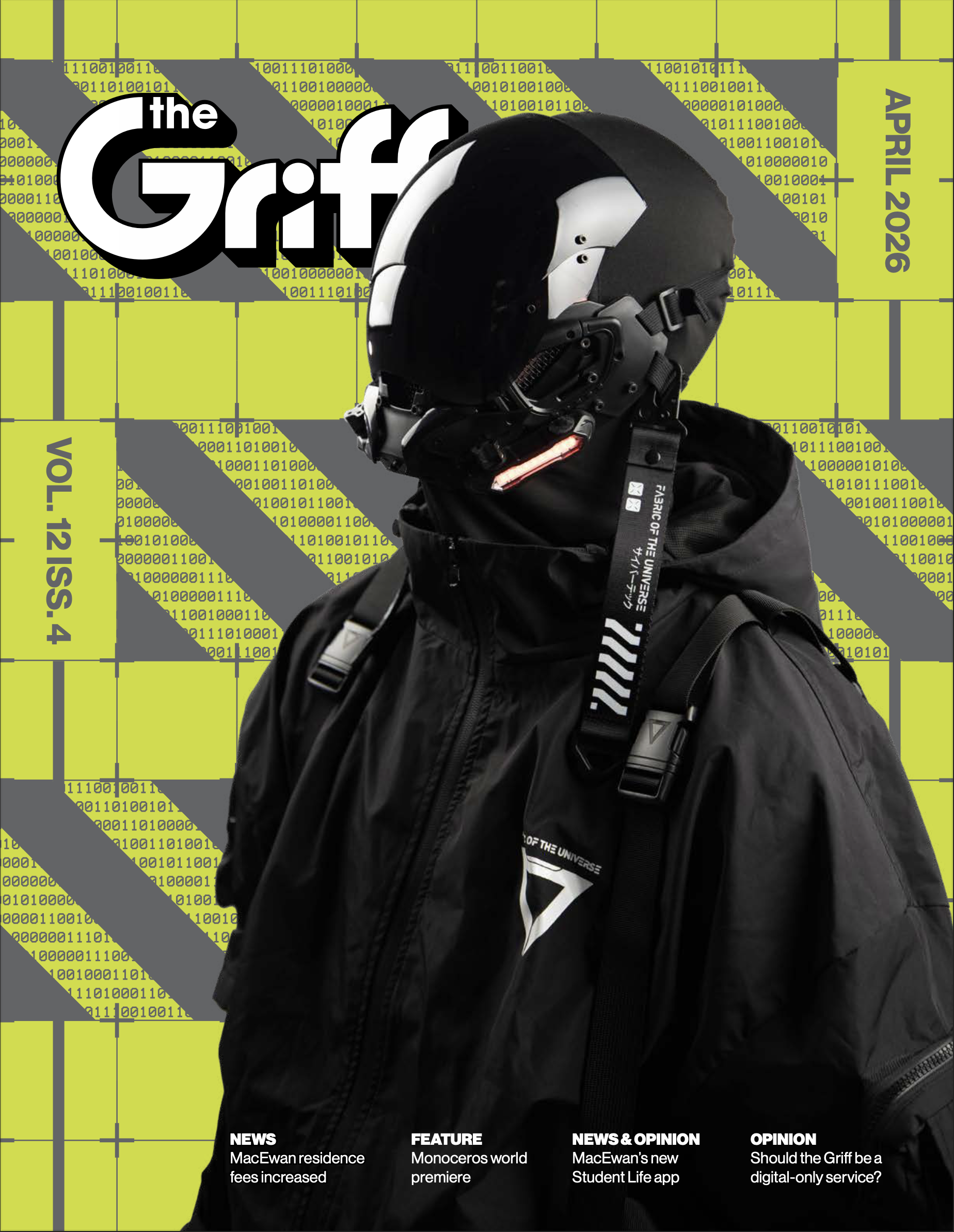 Griff cover April 2026 The Griff November 2025